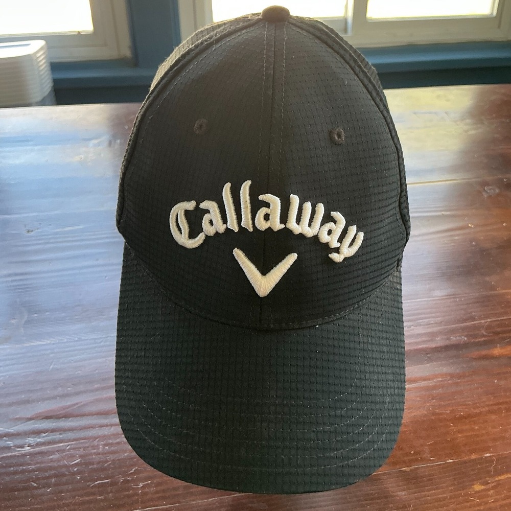 Callaway GOLF Stitch Magnet Hat Men's Odyssey Black Adjustable Strapback Cap‎
